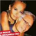  ??  ?? CON LA MOGLIE SONIA BRUGANELLI (45)