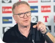  ??  ?? Scotland boss Alex Mcleish