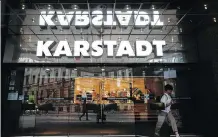  ?? KRISZTIAN BOCSI/BLOOMBERG ?? Hudson’s Bay bought the German department store chain Kaufhof in 2015, a rival to its biggest competitor, Karstadt.