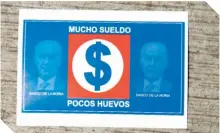  ??  ?? Hubo billetes con los rostros de la directiva.