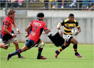  ?? PHOTO: ANDY JACKSON/STUFF ?? All Blacks wing Waisake Naholo will come off the bench against Wellington for Taranaki.