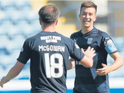  ?? Picture: SNS Group. ?? The two men who played in both cup ties as the Dundee squad was overhauled, Cammy Kerr and Paul McGowan.