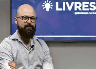  ?? Divulgação ?? O novo diretor-executivo do Livres, Magno Karl