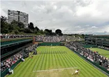  ?? GETTY IMAGES ?? Venus Williams played on court 18 in her second-round match at Wimbledon.