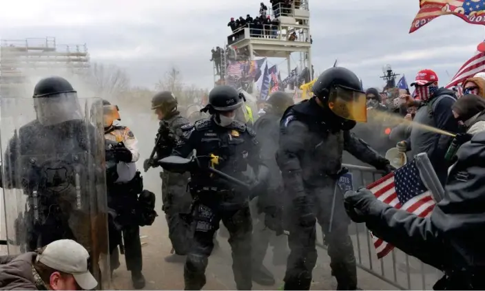  ?? Photograph: Joseph Prezioso/AFP/Getty Images ?? The attack on the US Capitol on 6 January 2021.