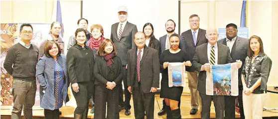  ??  ?? Philippine Department of Tourism-New York leads the launch of ‘Bring Home a Friend to the Philippine­s’ at the Philippine Embassy in Washington, DC.