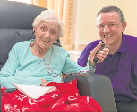  ??  ?? A DUNDEE nursing home is appealing for used and nearly new iPods, MP3s and mobile phones to be used in music therapy for residents.
Bridge View House is involved in the Playlist for Life initiative which encourages families and carers to create a...