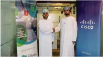  ?? — Supplied picture ?? JOINING HANDS: (From left): Maitham Al Lawati, General Manager, Risk &amp; Compliance at ODP and Ali Al Lawati, General Manager Cisco Oman.