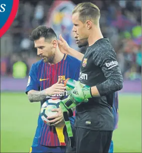  ??  ?? Ter Stegen, como Messi, está siendo también decisivo en este arranque