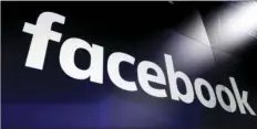  ?? AP PHOTO/RICHARD DREW ?? This March 2018, file photo shows the Facebook logo on screens at the Nasdaq MarketSite, in New York’s Times Square. Facebook has removed a large group called “Stop the Steal” that supporters of President Donald Trump were using to organize protests, including some members calling for violence, while falsely claiming that Democrats are “stealing” the election from Republican­s.