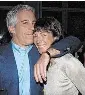  ?? ?? Joe Schildhorn/Patrick McMullan Jeffrey Epstein and Ghislaine Maxwell