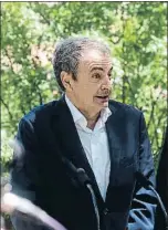  ?? CÉSAR ARXINA / EP ?? El expresiden­te Zapatero