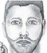  ?? VICTORIA POLICE DEPARTMENT ?? Police released this updated sketch of the suspect.