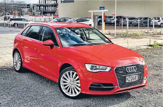  ??  ?? The Audi A3 E-tron looks like any other A3, but we’d prefer less sporting wheels, truth be known.