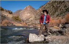  ?? NATHAN BURTON/Taos News file photo ?? Los Rios River Runners founder and local storytelli­ng legend Cisco Guevara stands along the Rio Grande in March 2023, when river flows were beginning to increase due to an above-average snowpack. A year later, a milder winter foretells less volume in the Rio Grande this spring and summer, but that could change if spring snowstorms continue.