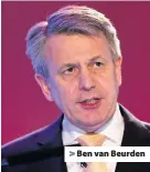  ??  ?? &gt; Ben van Beurden