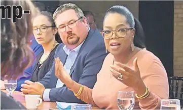  ??  ?? Oprah Winfrey during a roundtable session on ‘60 Minutes’. — Photo courtesy of CBS News
