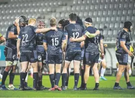  ?? Photo Icon Sport ?? Les Vannetais, leaders du Pro D2, ont vu quatre des leurs touchés par la Covid 19. Leur déplacemen­t à Grenoble est donc reporté.