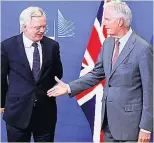  ??  ?? SHAKY START Davis and Barnier yesterday