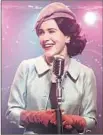  ?? Nicole Rivelli Amazon ?? “MARVELOUS Mrs. Maisel’s” stand-up Rachel Brosnahan.