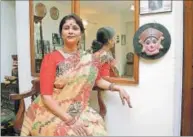  ??  ?? Vanashree Roy leads the troupe of Kuchipudi dancers who are performing at the Nile cultural festival