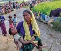  ?? – Supplied photo ?? GEARING UP: Emergency preparatio­ns and training of Rohingya refugees as first responders are being ramped up before the first monsoon rains of 2019 .