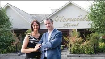  ??  ?? Karen and Aogán Dunne, new proprietor­s of the Glenside Hotel.