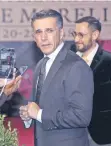  ??  ?? Sergio Mayer estuvo en la entrega de premios de la Canacine.
