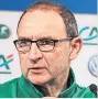  ??  ?? FIGHTING TALK Irish manager Martin O’neill