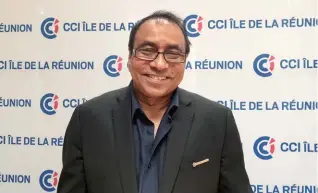  ?? © Photo Mémento ?? Ibrahim Patel, président de la CCI Réunion.