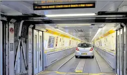  ??  ?? The inside of one of the current shuttles