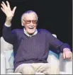  ?? The Associated Press ?? Comic book writer Stan Lee waves to the audience after being introduced at the Extraordin­ary: Stan Lee tribute event in Beverly Hills, Calif., last year.