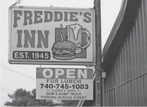  ?? ADVOCATE KURT SNYDER/THE ?? Freddie’s Inn has been remodeled and is owned by Jeremy Tate, who also owns Jeremy Tate Trucking and is the Licking Valley wrestling coach.
