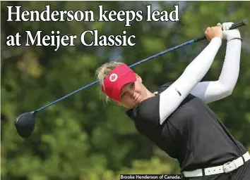  ?? Brooke Henderson of Canada. ??