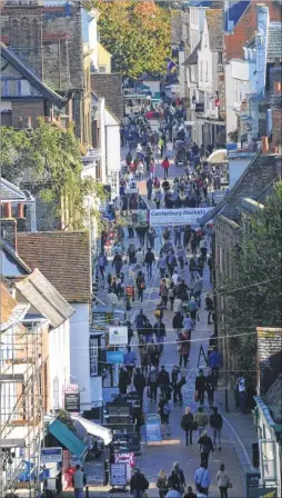  ?? Picture: Tony Flashman FM4035602 ?? Canterbury was visited by 7.2 million tourists last year