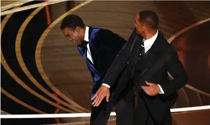  ?? ?? ‘I was going through something that night’ … Will Smith slapping Chris Rock during the 94th Oscars in Hollywood. Photograph: Robyn Beck/AFP/Getty Images