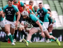  ?? ?? MACK ATTACK: Hansen’s emergence offers depth to the Irish squad