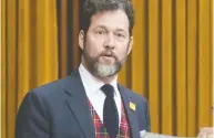  ?? ADRIAN WYLD / THE CANADIAN PRESS FILES ?? Conservati­ve MP Scott Reid showed up, against instructio­ns from his party whip, to deny unanimous consent.