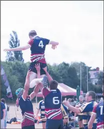  ??  ?? Action from a previous Robbie’s Rugby festival.