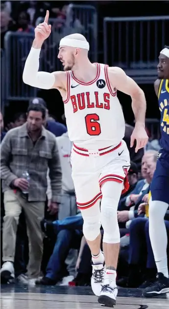  ?? AP ?? Alex Caruso says the Bulls are a good defensive team when they’re consistent with their effort and discipline.