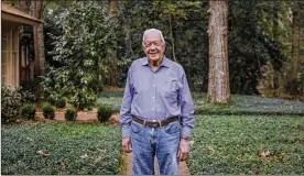  ?? DUSTIN CHAMBERS/THE NEW YORK TIMES ?? Former president Jimmy Carter pictured in 2017. Carter became the longest-living president in U.S. history on Friday, at 94 years, 172 days.
