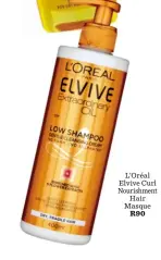  ??  ?? L’Oréal Elvive Curl Nourishmen­t Hair Masque R90