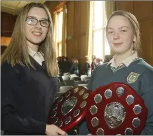  ??  ?? Sophie Cadwell and Kelly Byrne, Superstar Award winners.