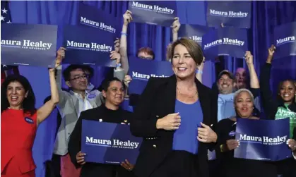  ?? Maura Healey in Boston on Tuesday. Photograph: Chris Christo/AP ??