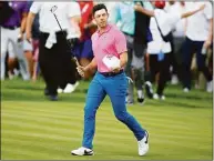  ?? Vaughn Ridley / Getty Images ?? Rory McIlroy walks to the 18th green during the final round of the RBC Canadian Open at St. George’s Golf and Country Club on Sunday in Etobicoke, Ontario.