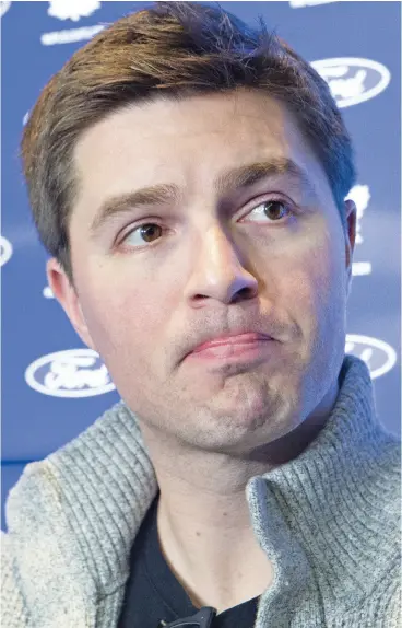  ?? STAN BEHAL / POSTMEDIA NEWS FILES ?? After a disappoint­ing playoff run, Toronto Maple Leafs GM Kyle Dubas says he is confident that his core of superstars will live up to fans’ high expectatio­ns next season.