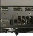  ??  ?? ASUS has traded one DisplayPor­t connector for an HDMI port.