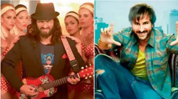  ??  ?? (Above) Stills from Saif Ali Khan’s film, Happy Ending