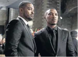  ?? /SUPPLIED ?? Bulletproo­f stars Noel Clarke and Ashley Walters visited SA earlier this year and spoke about the new season of the show.