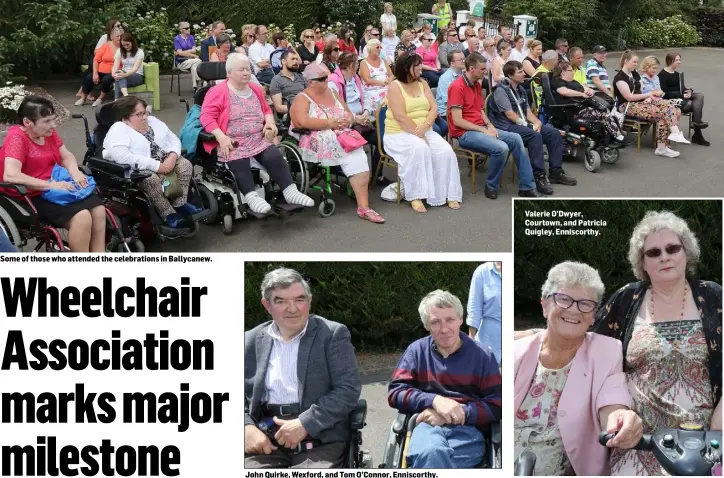  ??  ?? Some of those who attended the celebratio­ns in Ballycanew. John Quirke, Wexford, and Tom O’Connor, Enniscorth­y. Valerie O’Dwyer, Courtown, and Patricia Quigley, Enniscorth­y.